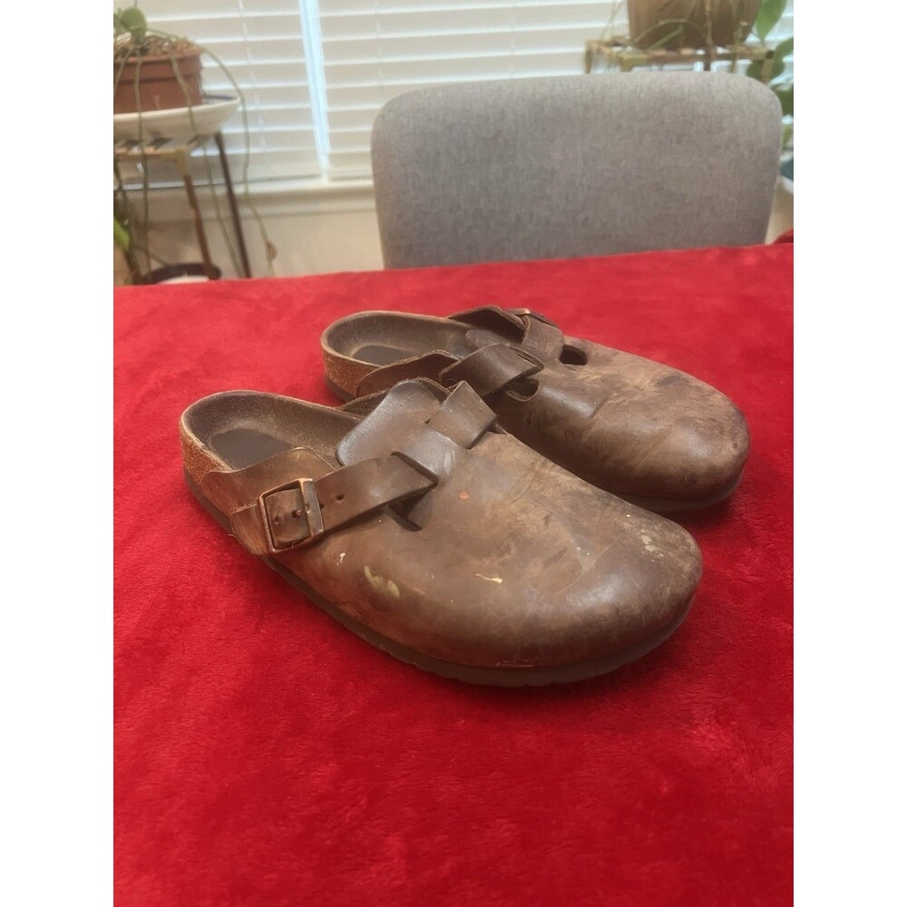 Birkenstock Boston Leather Soft Footbed, Size 39 Women's 8.5